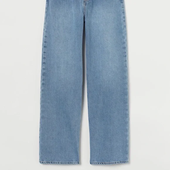 BNWT the TikTok Famous H&M Jeans! Loose Straight High Rise Jeans - Picture 2 of 6